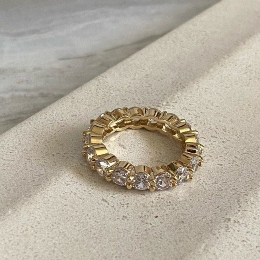 Eternity Ring Gold Color size 9